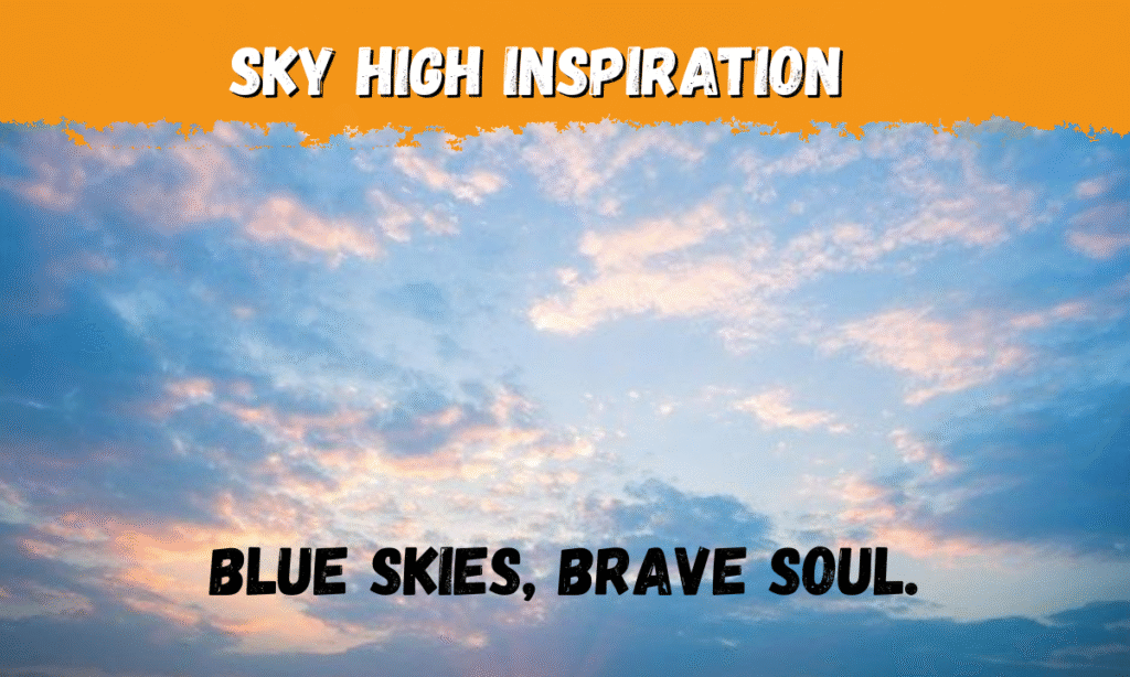 blue sky captions for instagram