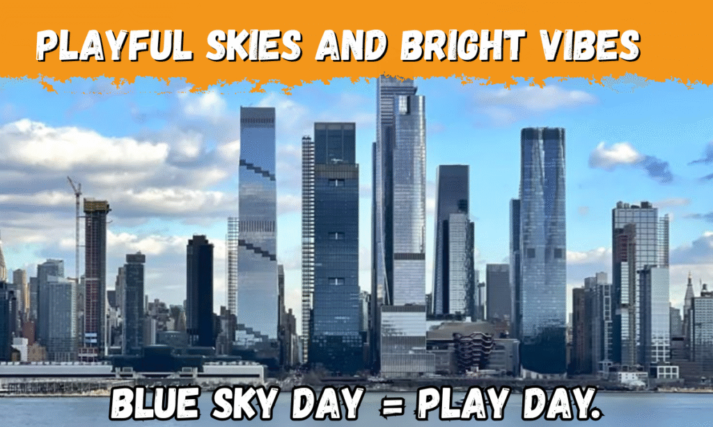 best blue sky captions