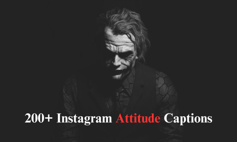 200+ Instagram Captions on Attitude