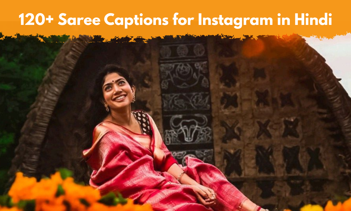 saree captions for instagram in hindi