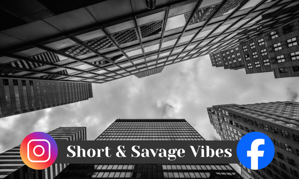 short and savage attitude captions