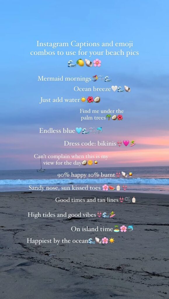 top beach captions for instagram