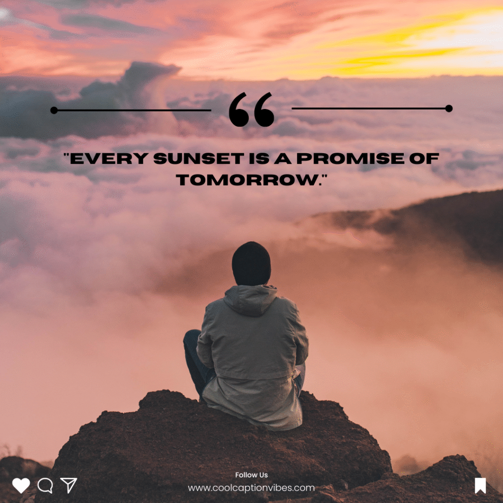 sunset quotes for instagram