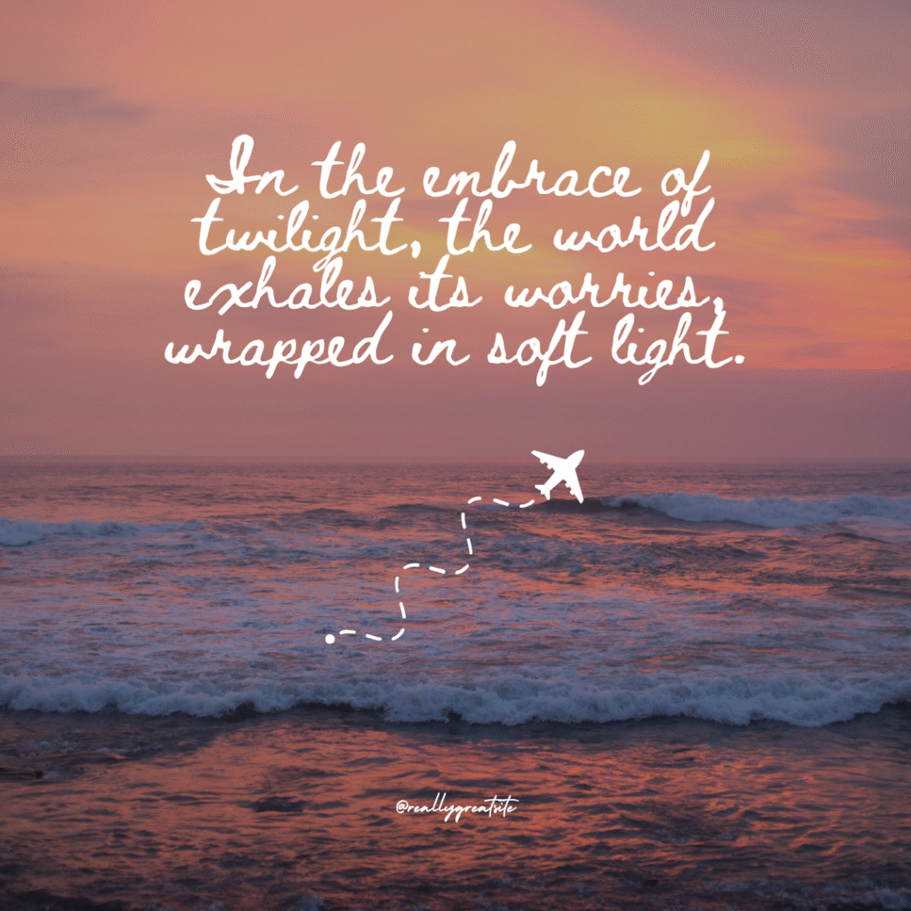 poetic sunset captions