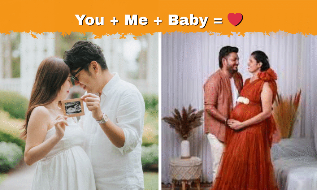 Couple Maternity Photo Captions